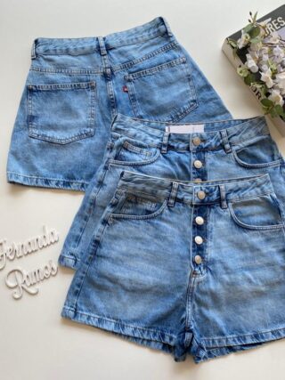 Short Jeans Feminino Rafaela com Botões 094726 - Fernanda Ramos Store