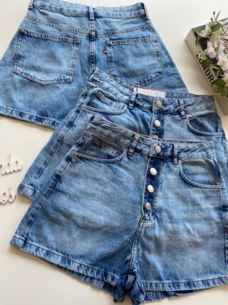 Short Jeans Feminino Rafaela com Botões 094726 - Fernanda Ramos Store