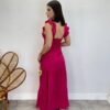 Vestido Longo Antonella com Bojo Pipoquinha Pink - Fernanda Ramos Store