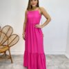 Vestido Longo Catarina sem Bojo com Alça Regulável Pink - Fernanda Ramos Store