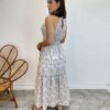 Vestido Midi Isabella de Laise Off White sem Bojo Bordado - Fernanda Ramos Store