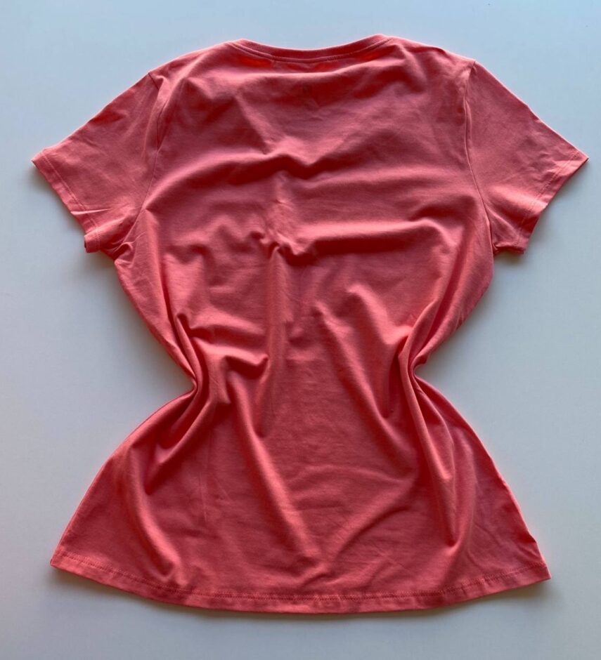 Blusa Feminina Baby Look Malwee Salmão - Fernanda Ramos Store