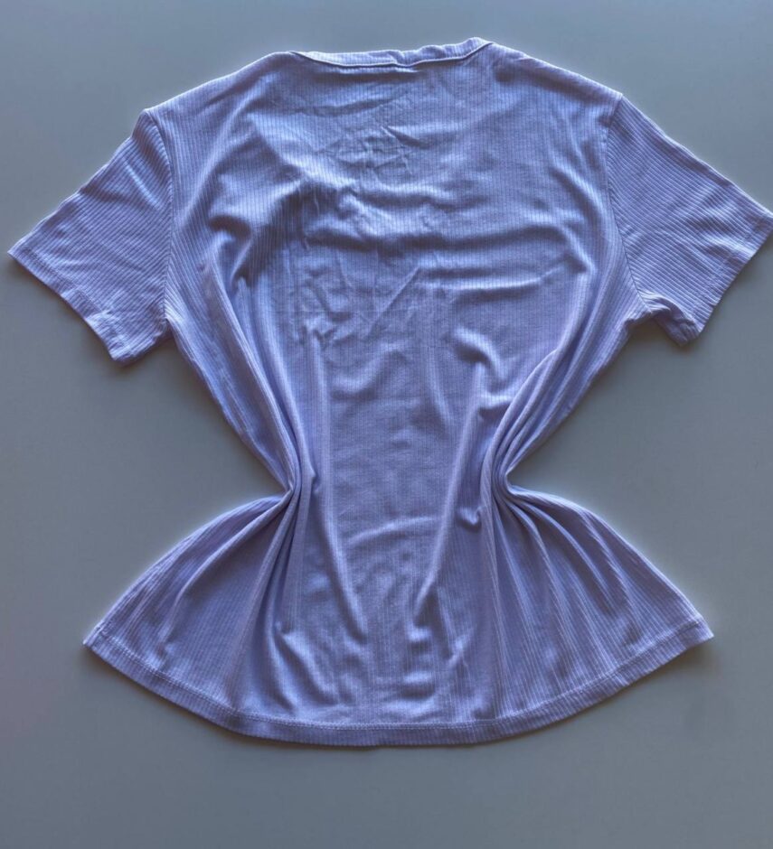 Blusa Feminina Canelada Manga Curta Malwee Branca com Botões - Fernanda Ramos Store