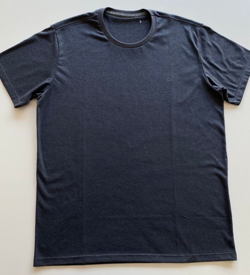 Camiseta Masculina Essencial Slim Cinza Escuro 0154 - Fernanda Ramos Store