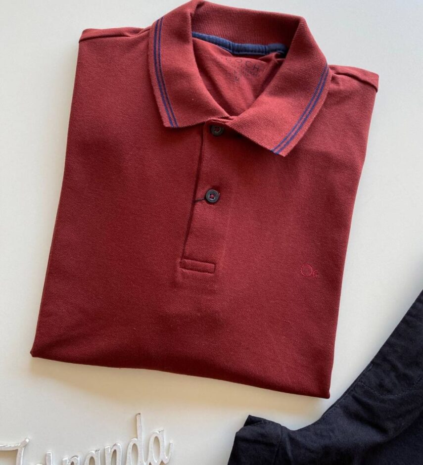 Camiseta Polo Essencial Slim Ogochi Terra 1535 - Fernanda Ramos Store