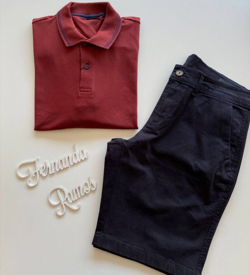 Camiseta Polo Essencial Slim Ogochi Terra 1535 - Fernanda Ramos Store
