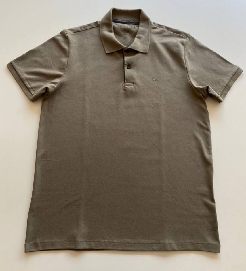 Camiseta Polo Essencial Slim Ogochi Verde 0615 - Fernanda Ramos Store