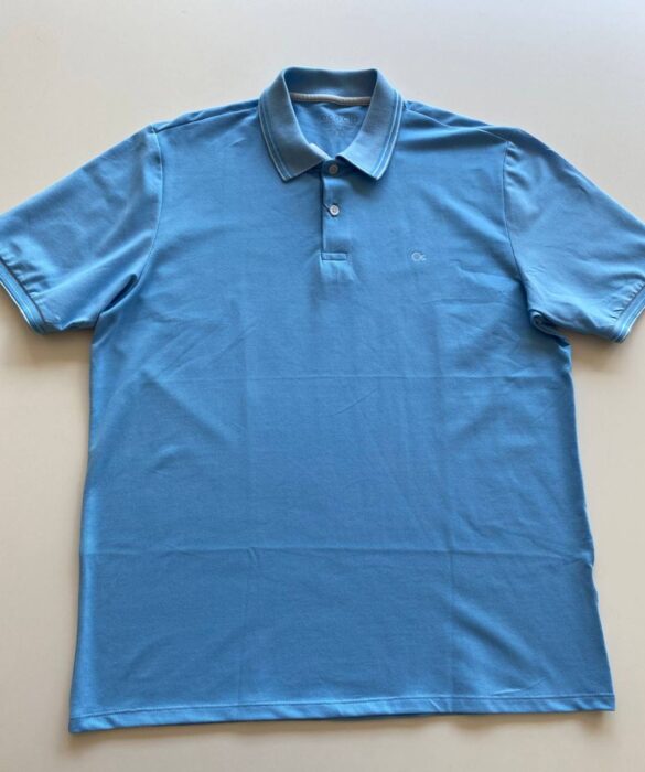 Camiseta Polo Masculina Slim Ogochi Azul 0089 - Fernanda Ramos Store