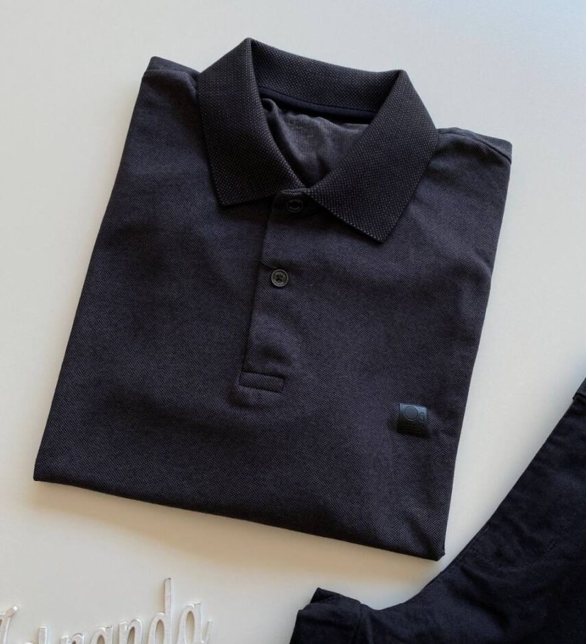 Camiseta Polo Masculina Slim Ogochi Preta 0186 - Fernanda Ramos Store