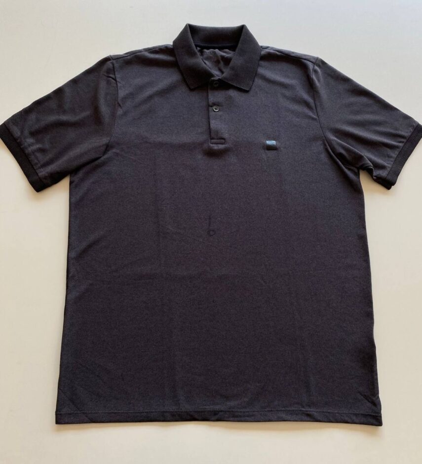 Camiseta Polo Masculina Slim Ogochi Preta 0186 - Fernanda Ramos Store