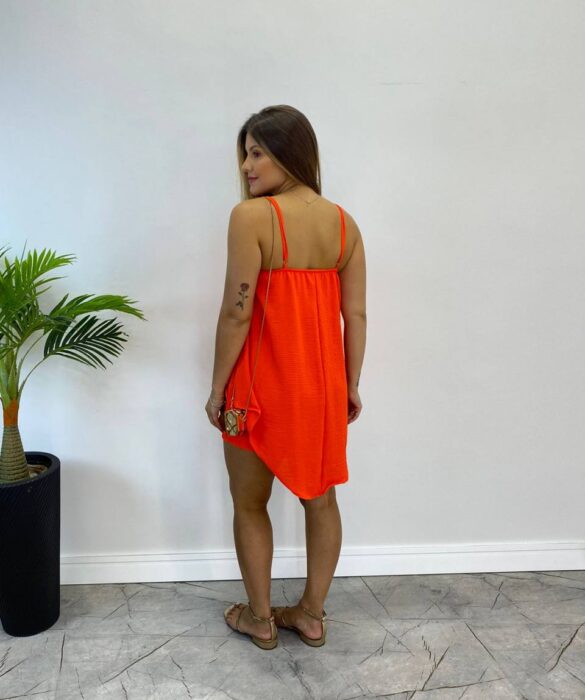 Conjunto Feminino Duna Cropped e Short com Bolsos Coral - Fernanda Ramos Store