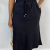 Conjunto Feminino Liz Regata e Saia Midi Preto com Amarração - Fernanda Ramos Store