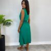 Conjunto Feminino Liz Regata e Saia Midi Verde com Amarração - Fernanda Ramos Store