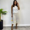 Cropped Feminino Ana Júlia sem Bojo com Alça Fina Off White - Fernanda Ramos Store