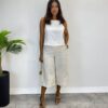 Cropped Feminino Ana Júlia sem Bojo com Alça Fina Off White - Fernanda Ramos Store