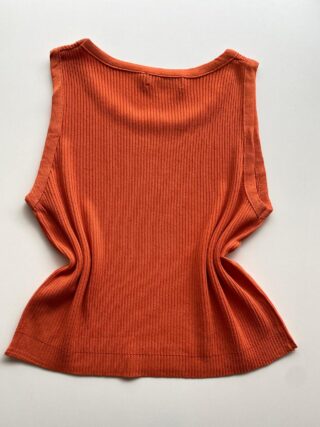 Cropped Feminino Heloísa sem Bojo Laranja - Fernanda Ramos Store