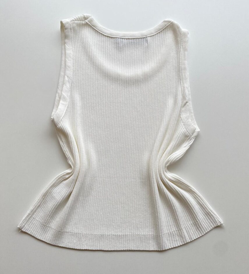 Cropped Feminino Heloísa sem Bojo Off White - Fernanda Ramos Store