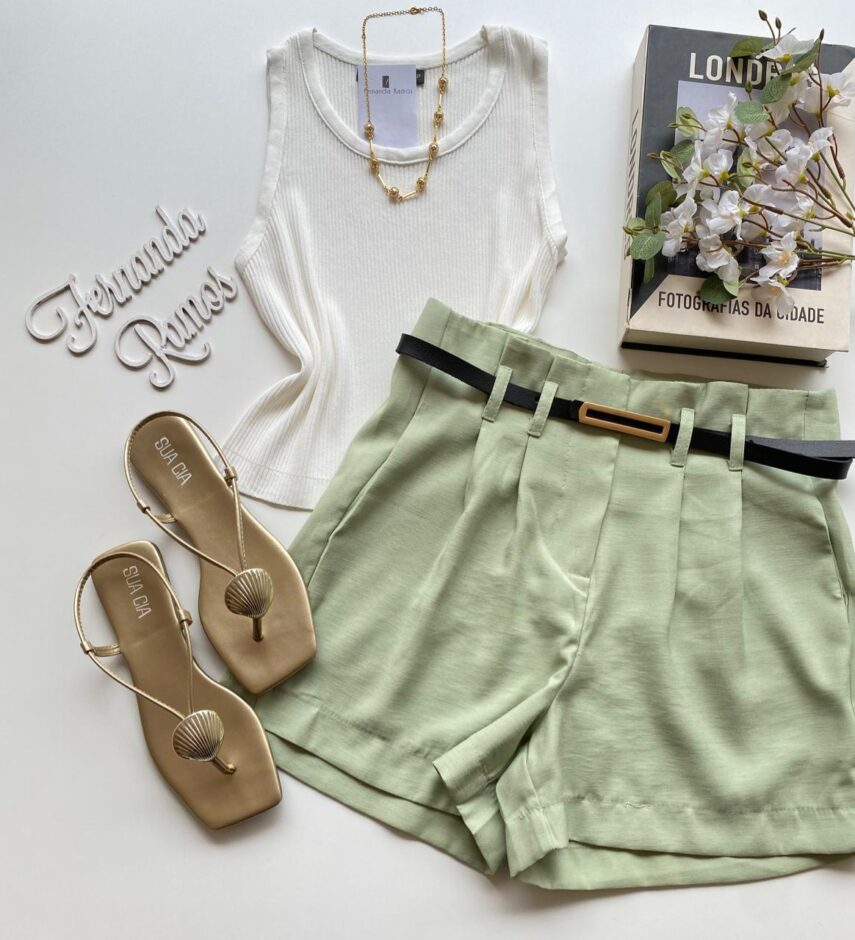 Cropped Feminino Heloísa sem Bojo Off White - Fernanda Ramos Store