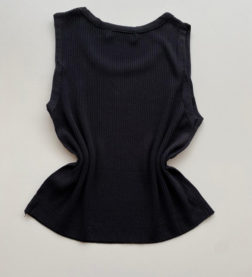 Cropped Feminino Heloísa sem Bojo Preto - Fernanda Ramos Store