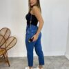 Cropped Feminino Liz Malha Canelada sem Bojo Preto - Fernanda Ramos Store