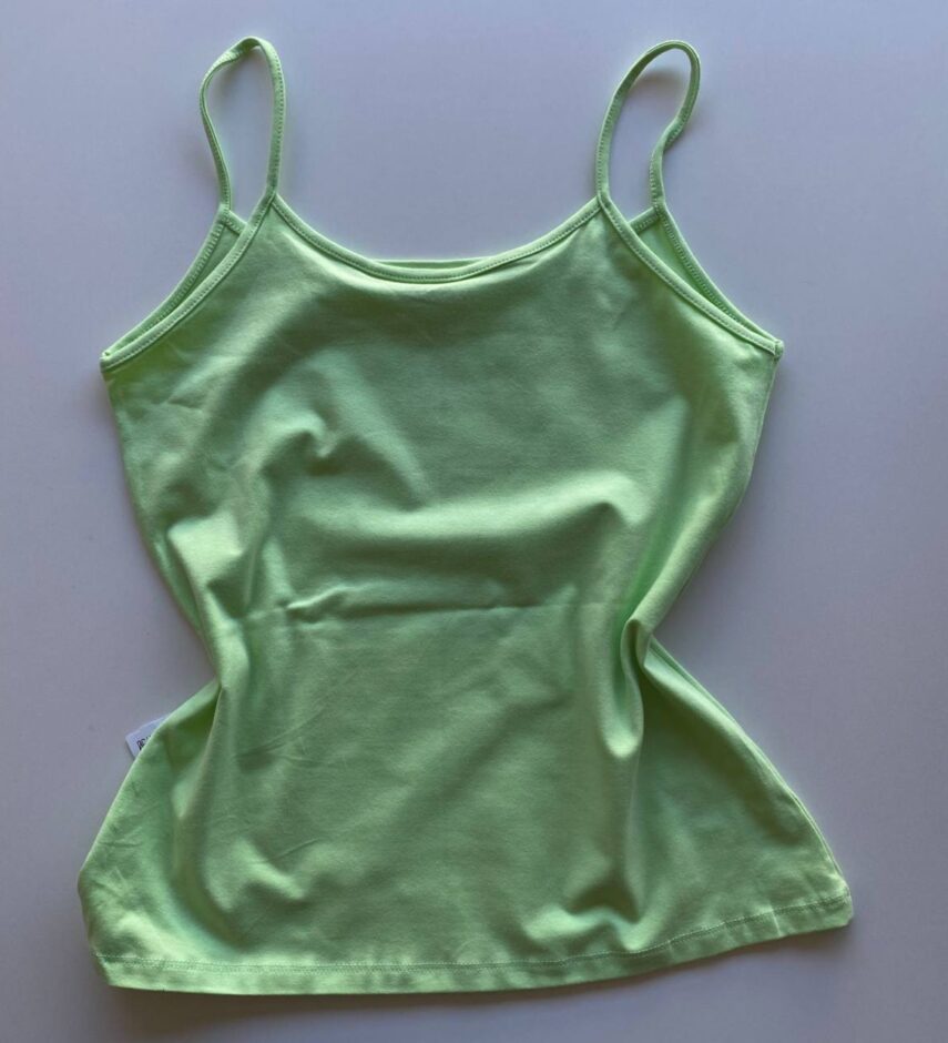 Regata Feminina Básica Malwee Alça Fina Verde - Fernanda Ramos Store
