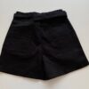 Short Feminino com Cinto e Detalhe em Pregas Preto - Fernanda Ramos Store