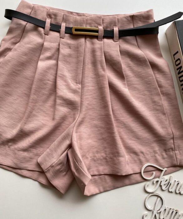 Short Feminino Juliana com Cinto Ros - Fernanda Ramos Store