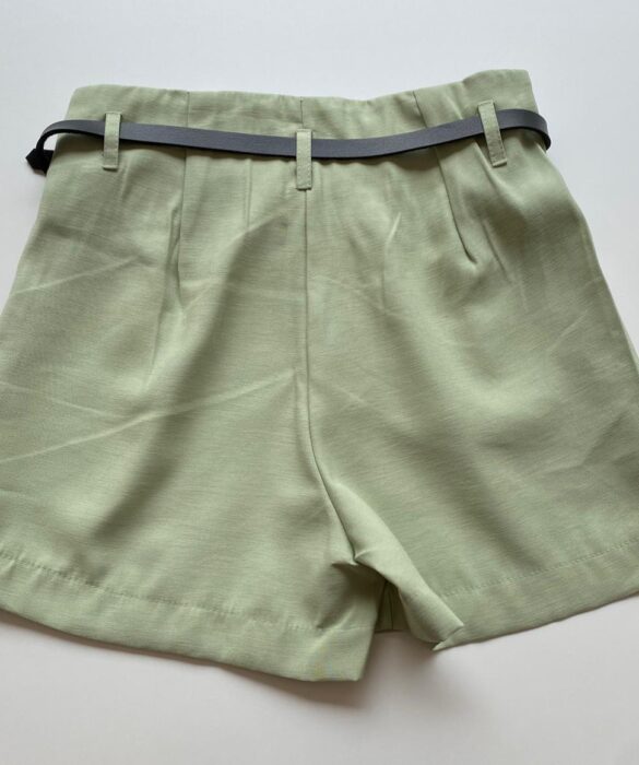 Short Feminino Juliana com Cinto Verde Menta - Fernanda Ramos Store