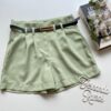 Short Feminino Juliana com Cinto Verde Menta - Fernanda Ramos Store