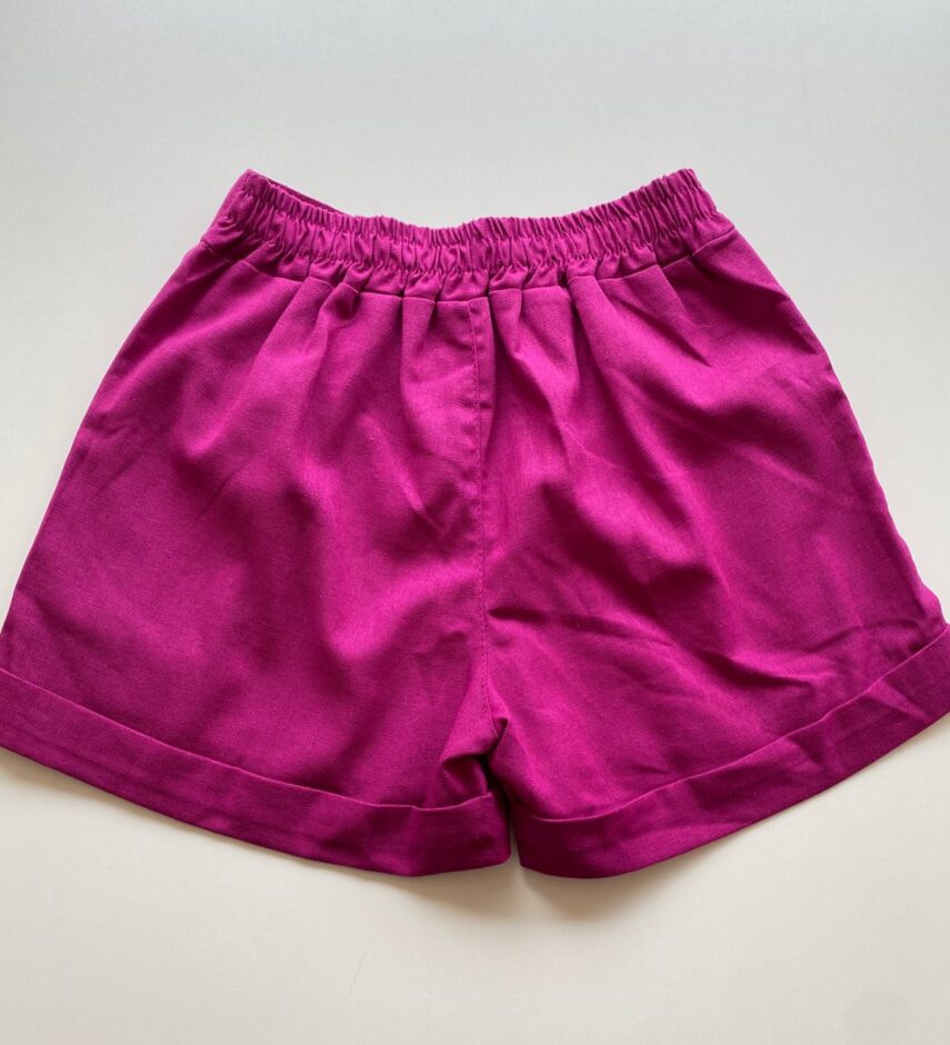 Short Feminino Viscolinho Jéssica com Bolsos Fúcsia - Fernanda Ramos Store