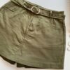 Short Saia Feminino com Cinto Manuela Verde Militar - Fernanda Ramos Store