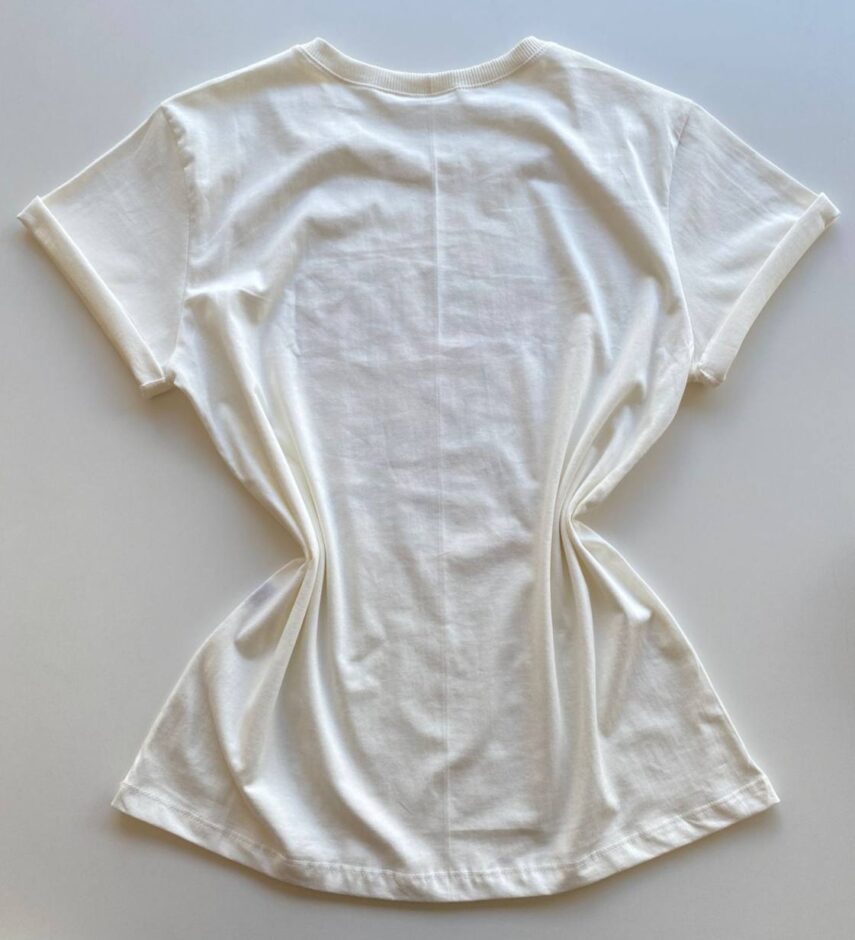 T-shirt Manga Curta Feminina Enjoy Off White - Fernanda Ramos Store
