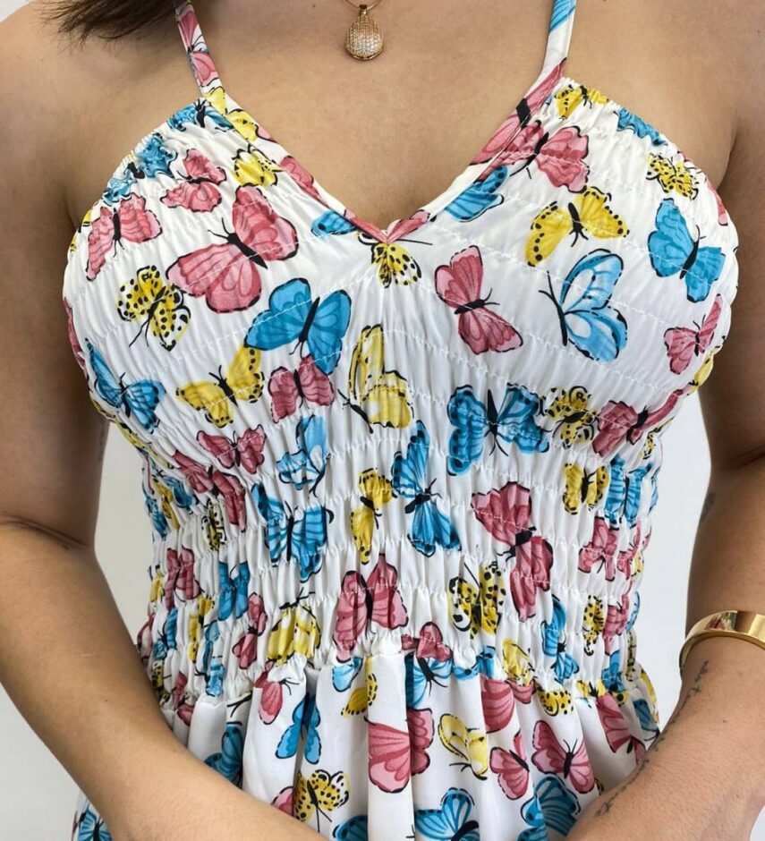 fernandaramosstore com br Vestido Longo Bia sem Bojo Estampa Borboletas Branco3