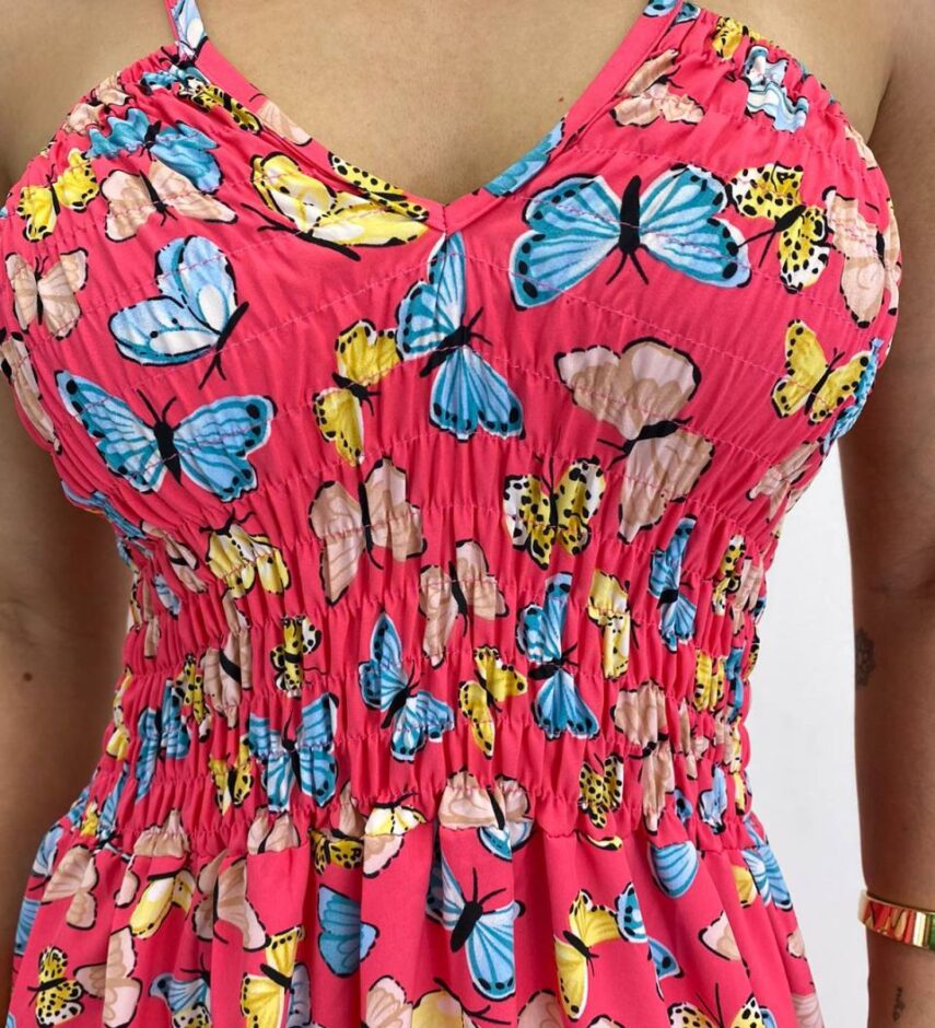 fernandaramosstore com br Vestido Longo Bia sem Bojo Estampa Borboletas Pink3