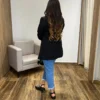 Blazer Feminino Manga Longa Fernanda Preto - Fernanda Ramos Store