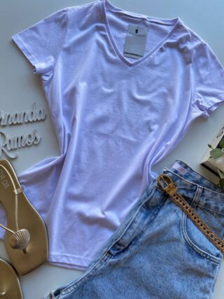 Blusa Feminina Baby Look Malwee Branca - Fernanda Ramos Store