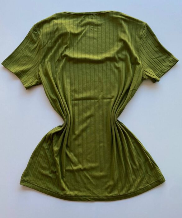 Blusa Feminina Canelada Malwee Verde Oliva - Fernanda Ramos Store