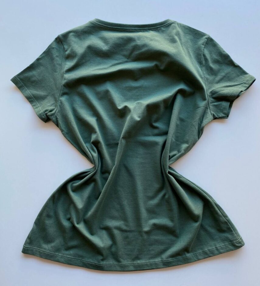Blusa Feminina Manga Curta Baby Look Malwee Verde Militar - Fernanda Ramos Store