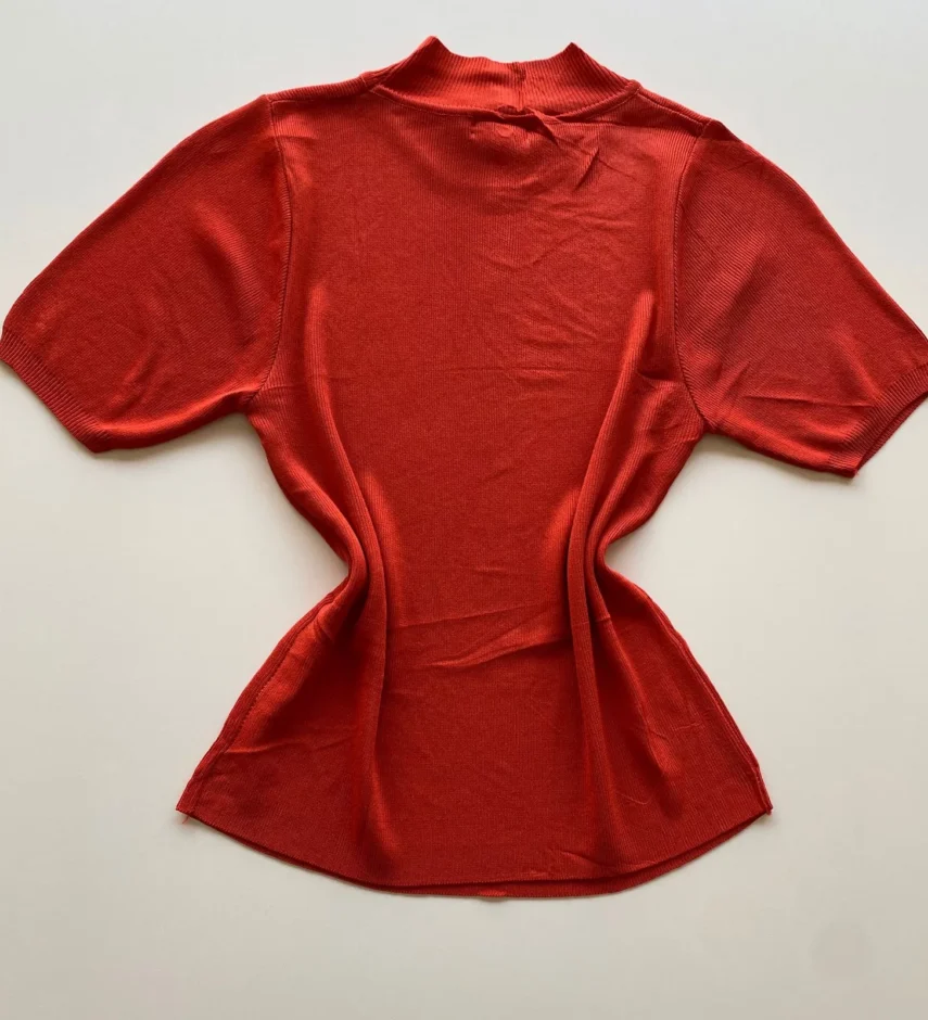 Blusa Manga Curta Feminina Liz Modal Terracota - Fernanda Ramos Store