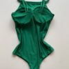 Body Feminino com Bojo Alça Dupla Verde - Fernanda Ramos Store