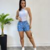 Body Feminino com Bojo Detalhe Transpassado Branco - Fernanda Ramos Store