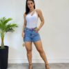 Body Feminino com Bojo Nula Manga Branco - Fernanda Ramos Store