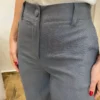 Calça Feminina Pantalona Bia Viscolinho Cinza - Fernanda Ramos Store