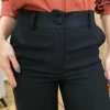 Calça Feminina Pantalona Bia Viscolinho Preta - Fernanda Ramos Store