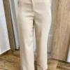 Conjunto Feminino Colete com Amarração e Calça Pantalona Bege - Fernanda Ramos Store