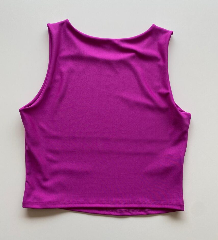 Cropped Feminino Manuela sem Bojo Fúcsia - Fernanda Ramos Store