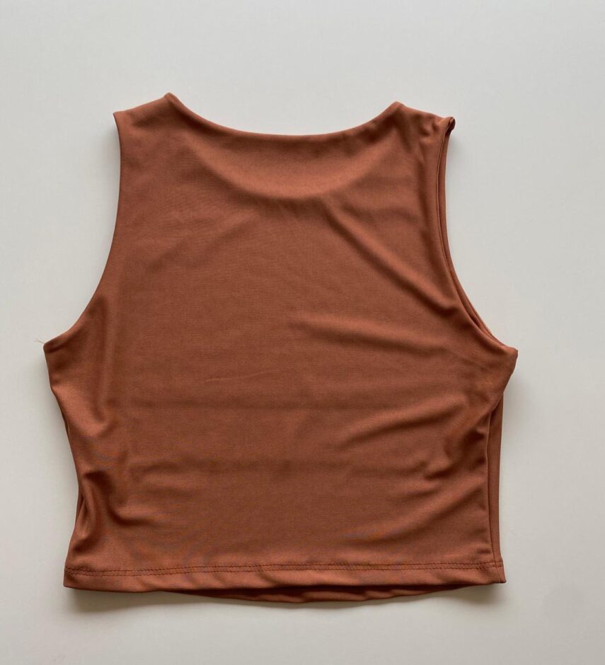 Cropped Feminino Manuela sem Bojo Terra - Fernanda Ramos Store