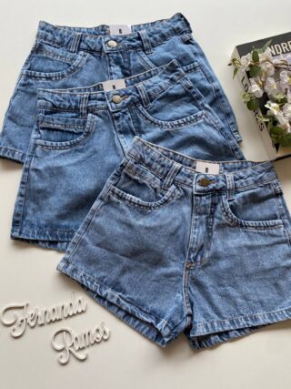 Short Jeans Feminino Laísa Lavagem Média 1322 - Fernanda Ramos Store