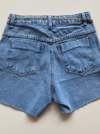 Short Jeans Feminino Sophia com Cinto Colorido - Fernanda Ramos Store