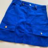 Short Saia Cargo Feminino Sarja Azul Bic - Fernanda Ramos Store